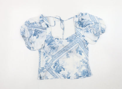 Womens UK Size 10 ASOS DESIGN Multicoloured Basic Blouse