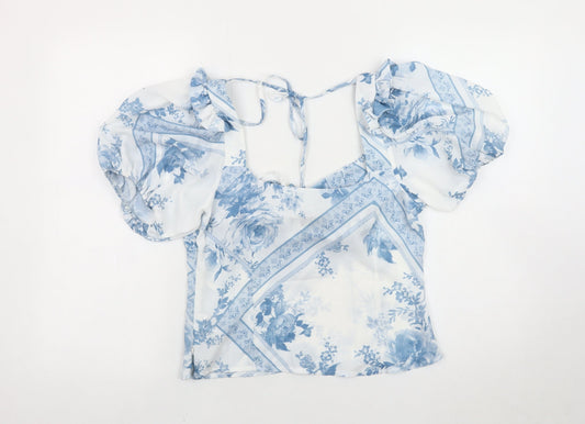 Womens UK Size 10 ASOS DESIGN Multicoloured Basic Blouse