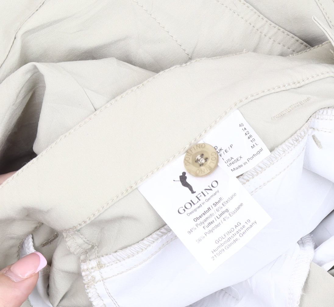 Golfino Beige Chino Shorts Unisex Size 40 New
