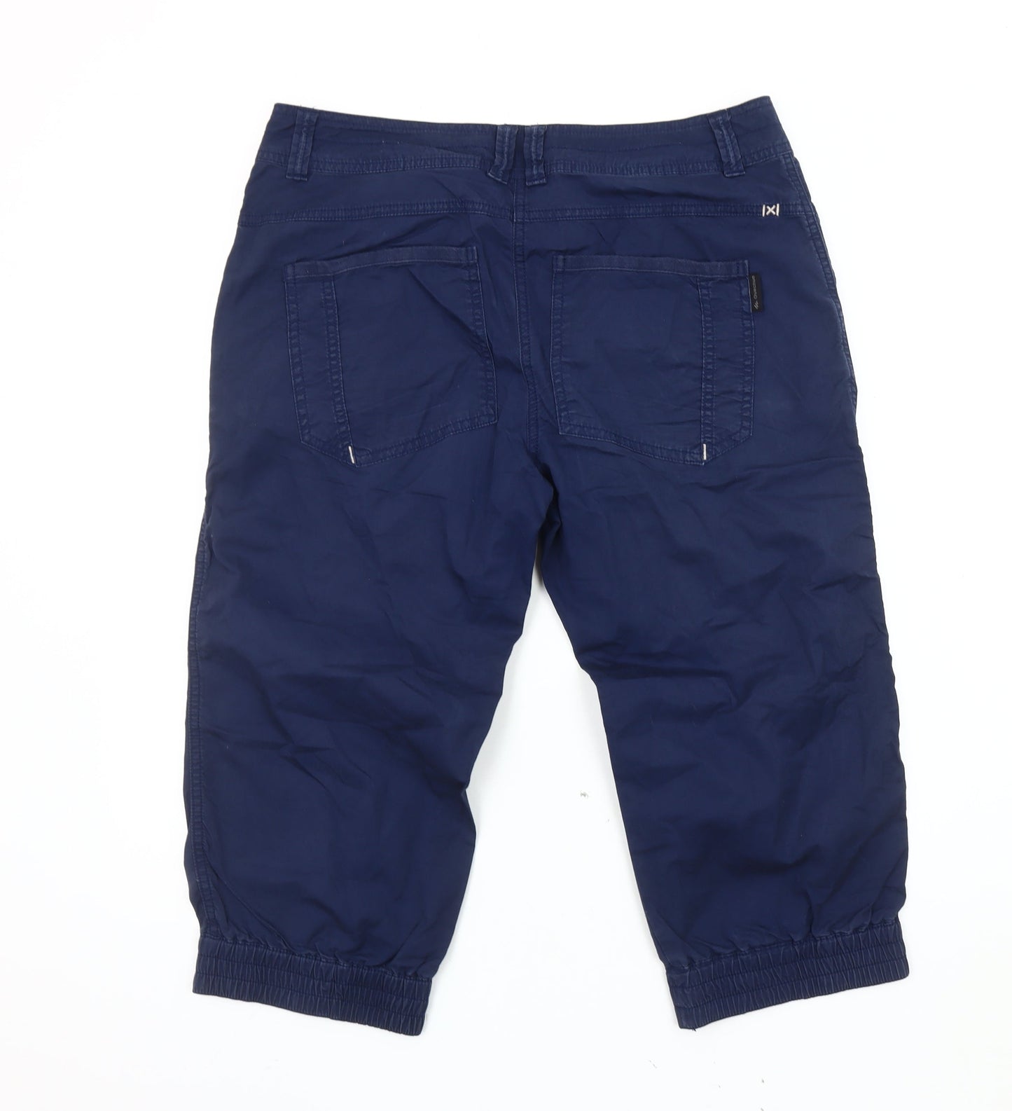 Womens UK Size 14 DECATHLON Regular Fit Capri Blue Trousers