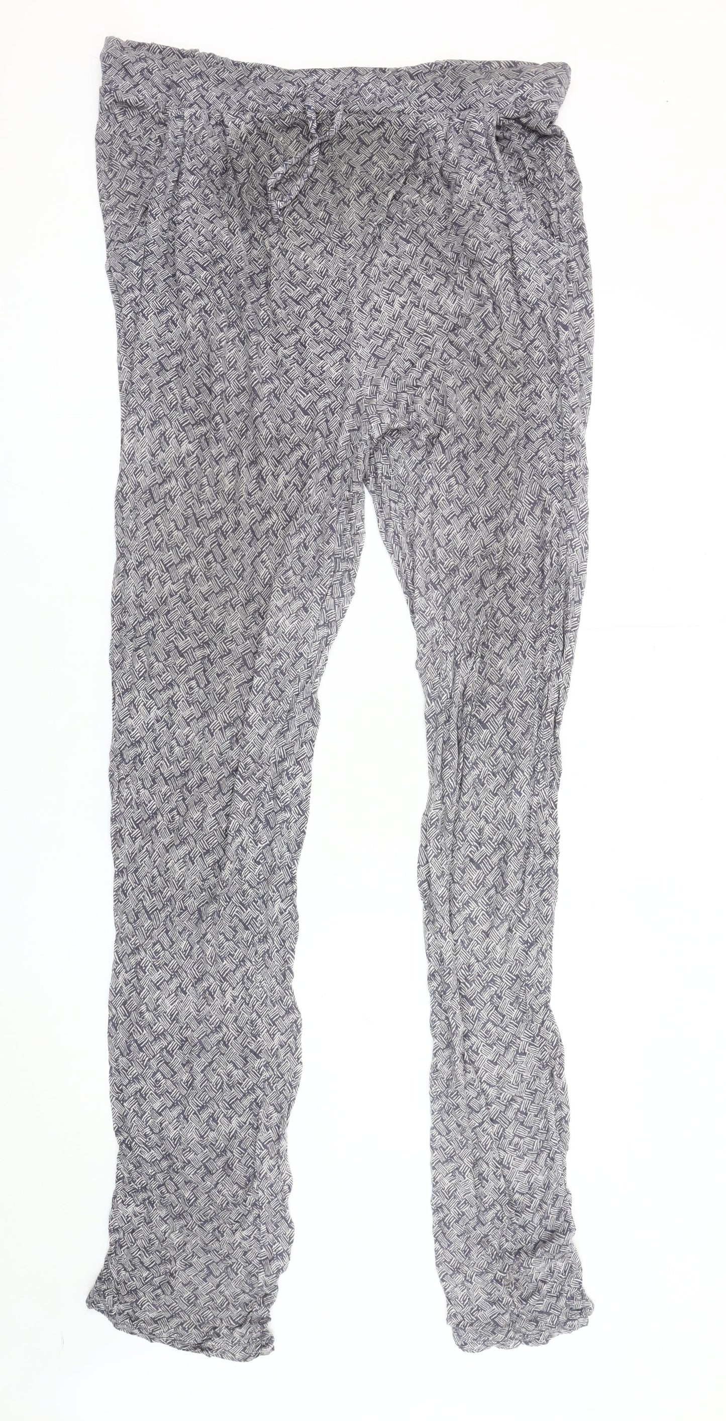 Womens UK Size 12 White Stuff Regular Fit Casual Blue Trousers
