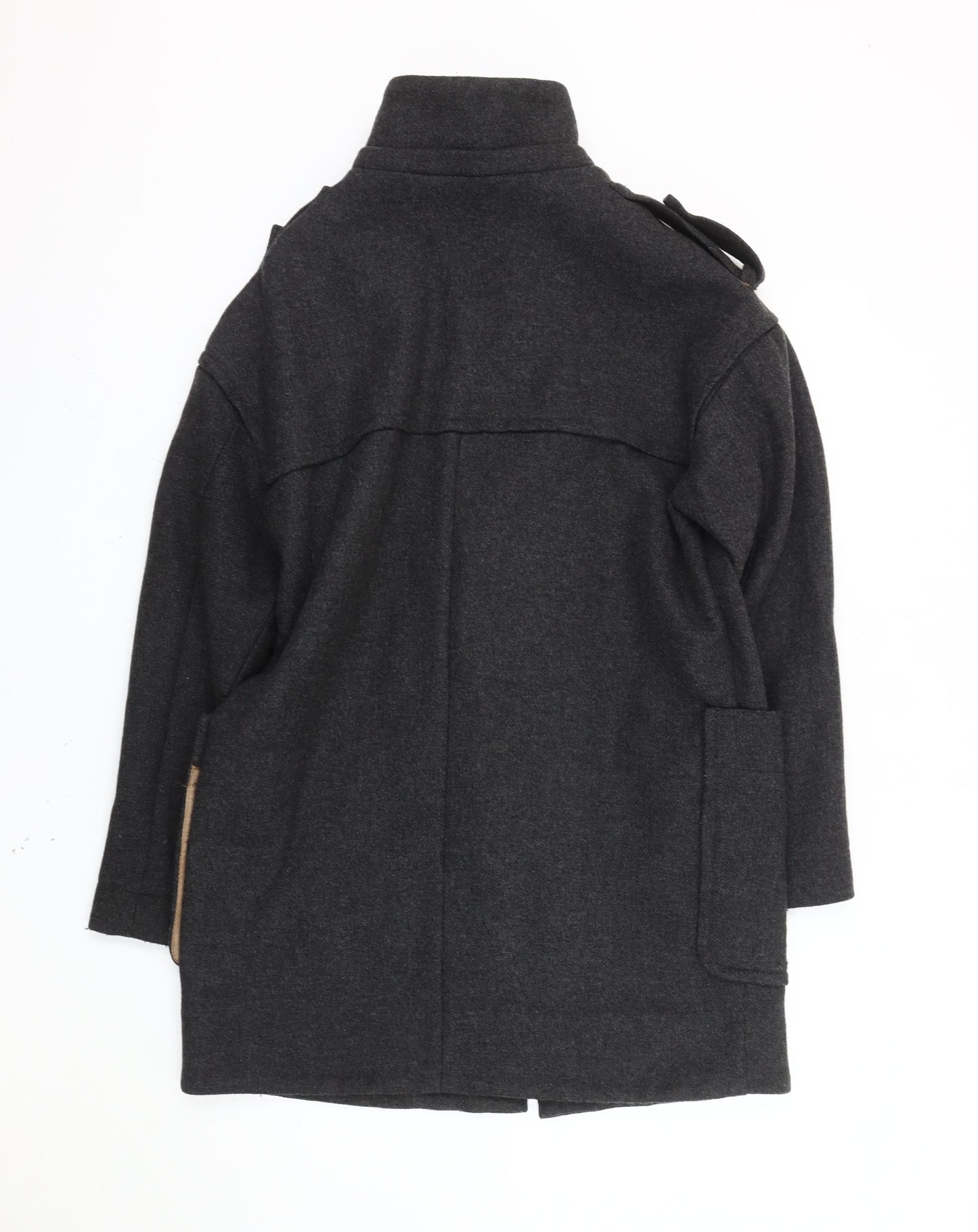 Mens UK Size S Mango Grey Military Jacket