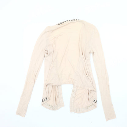 Womens UK Size S Saint Tropez Beige Cardigan Jumper