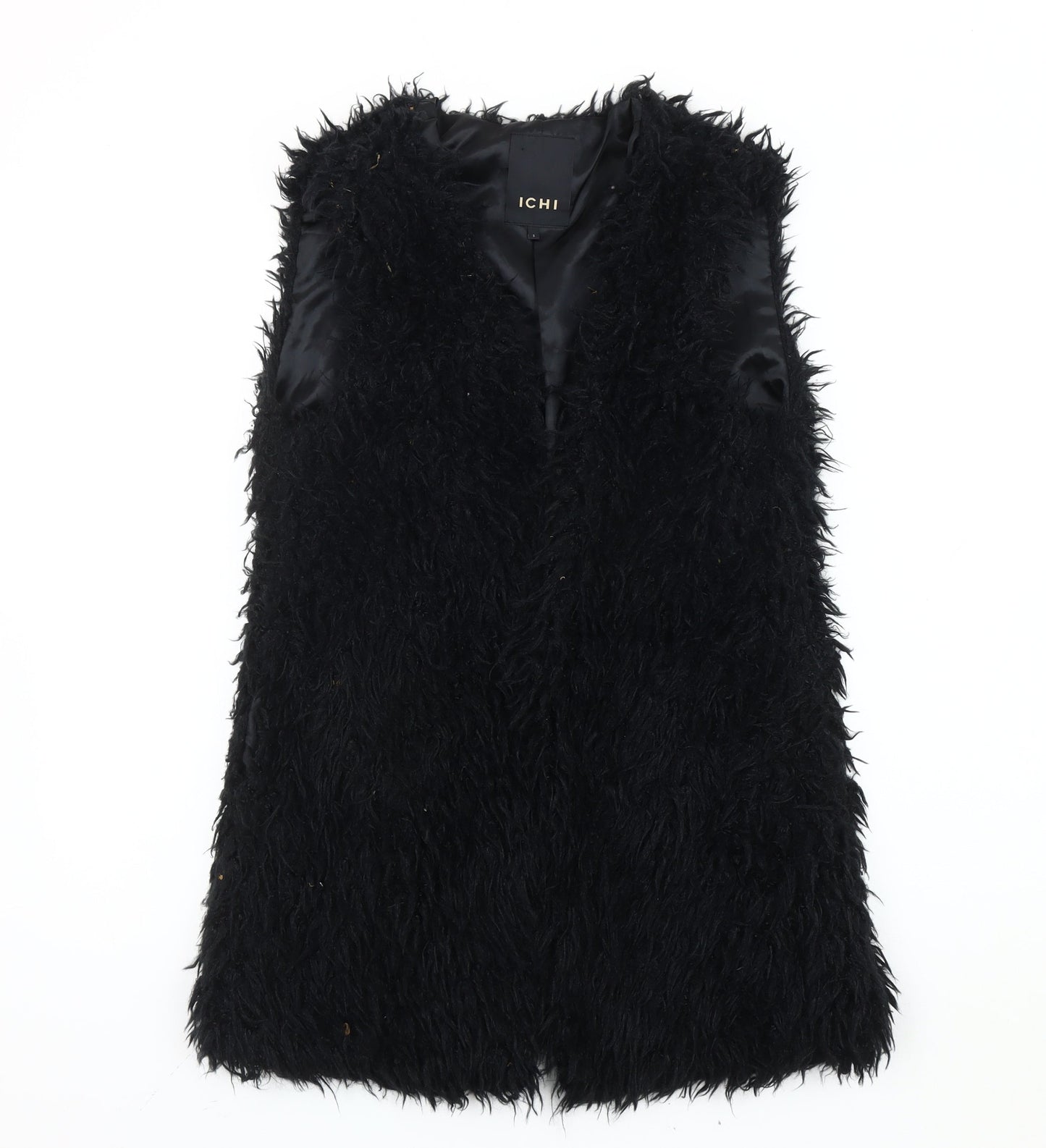 Womens UK Size S ICHI Black Gilet