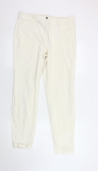 Tu Women's Ivory Straight Jeans Size 14