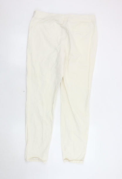 Tu Women's Ivory Straight Jeans Size 14