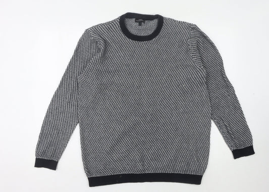 NEXT Men’s Grey Pullover Jumper L Cotton Crew Neck