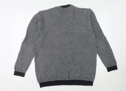 NEXT Men’s Grey Pullover Jumper L Cotton Crew Neck