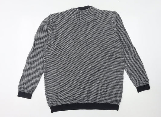 NEXT Men’s Grey Pullover Jumper L Cotton Crew Neck