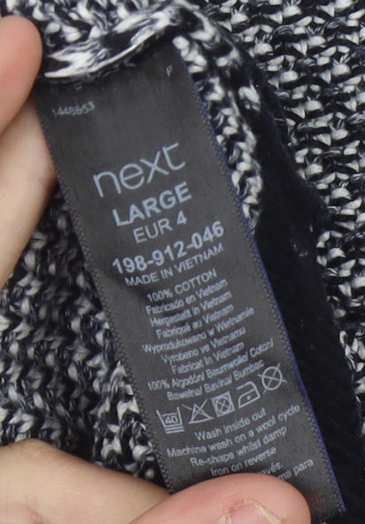 NEXT Men’s Grey Pullover Jumper L Cotton Crew Neck