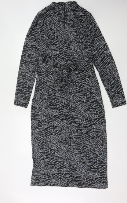 Marks and Spencer Women's Black Midi Sheath Dress