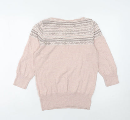 Womens UK Size 10 NEXT Pink Pullover Jumper