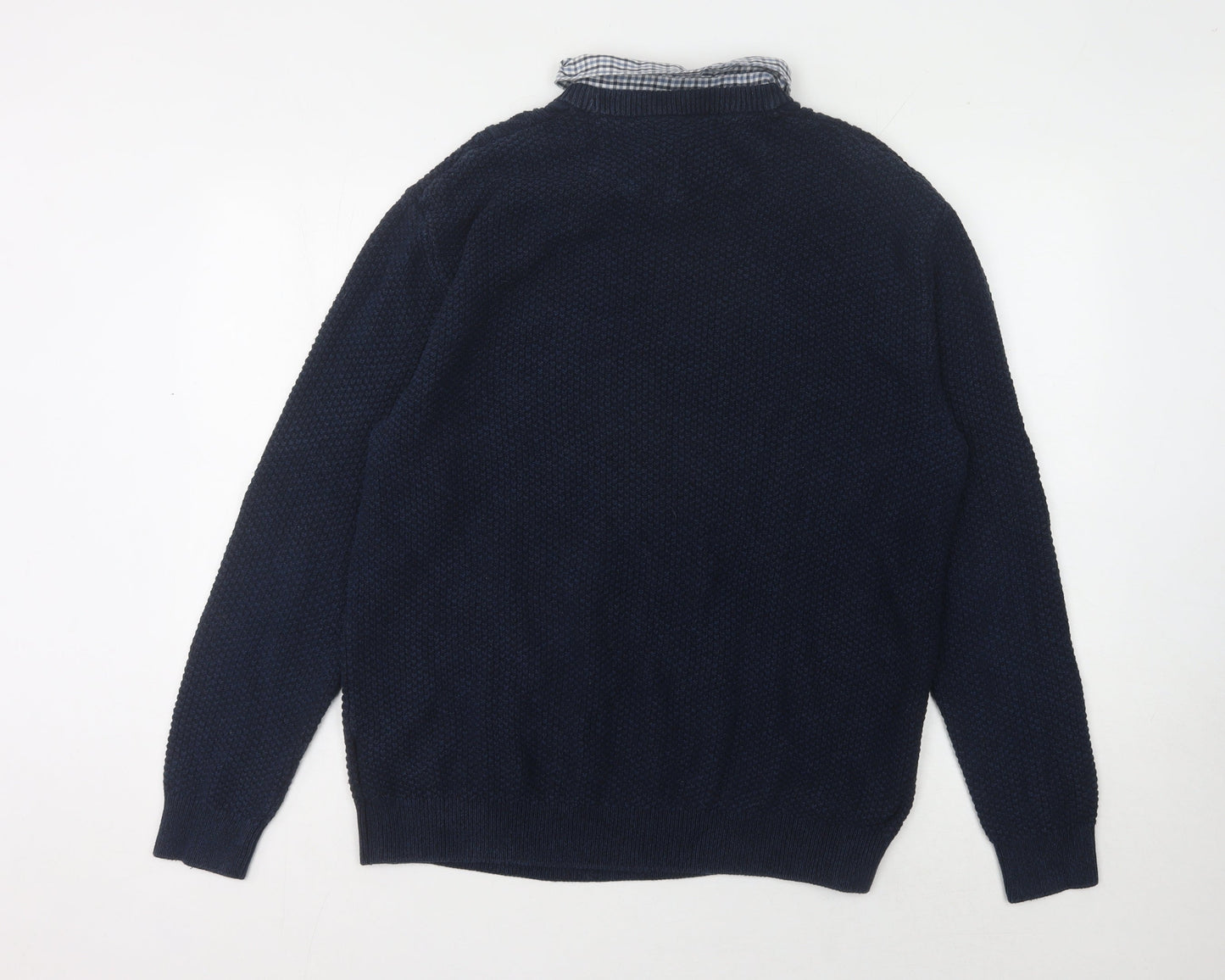 Next Men's Blue Cable-Knit Pullover Jumper XL