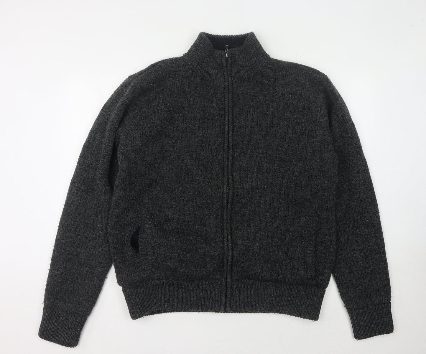 Sandstone Men's Grey Full Zip Jumper L