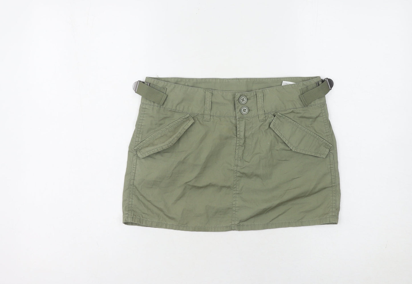 H&M Divided Women's Green Cargo Skirt, Size 8