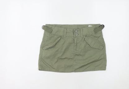 H&M Divided Women's Green Cargo Skirt, Size 8