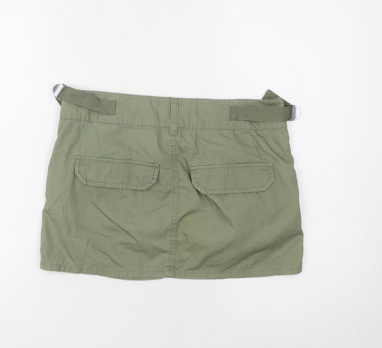 H&M Divided Women's Green Cargo Skirt, Size 8