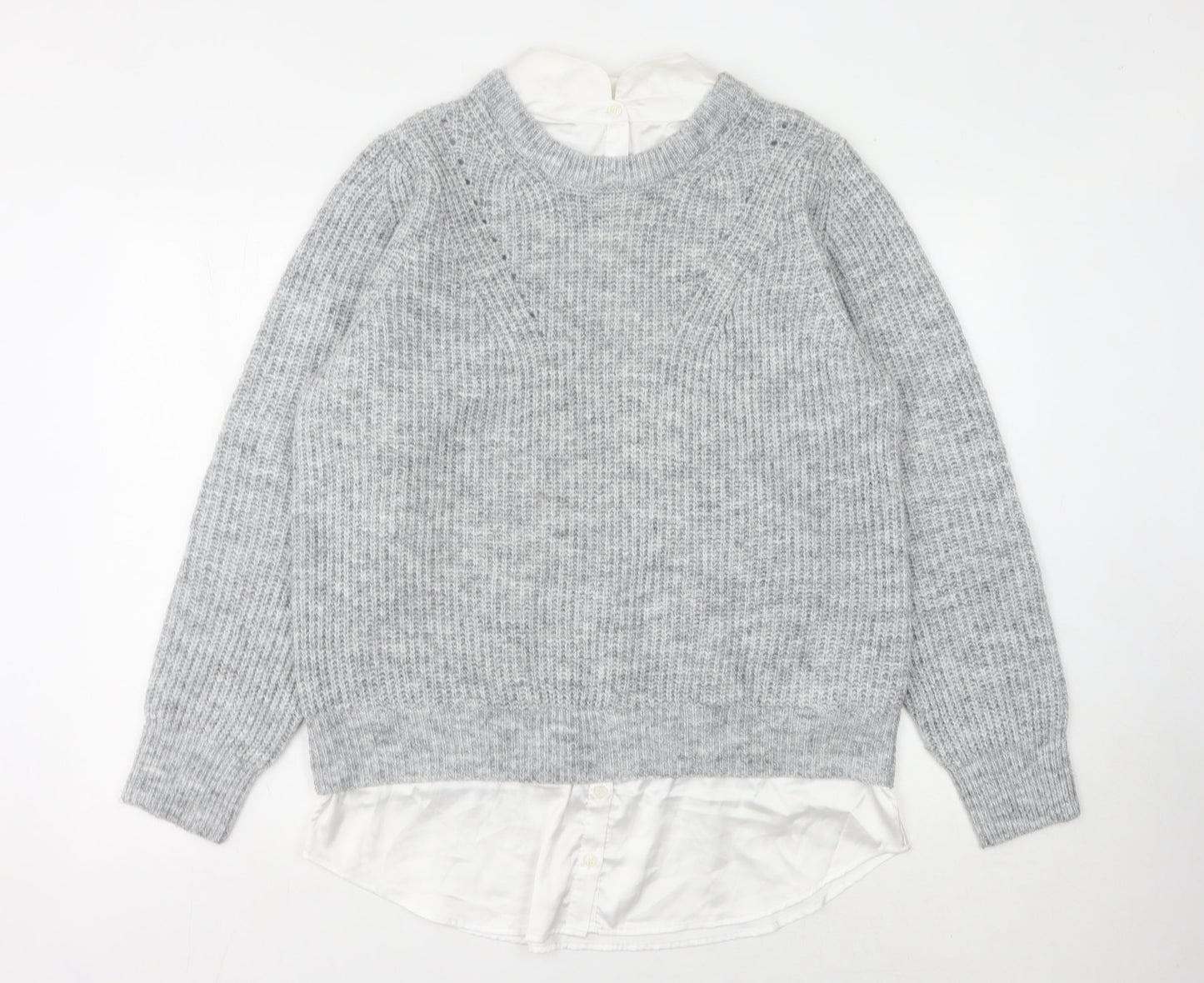Womens UK Size M NEXT Grey Pullover Jumper