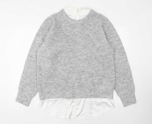 Womens UK Size M NEXT Grey Pullover Jumper
