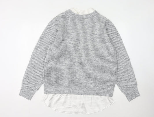 Womens UK Size M NEXT Grey Pullover Jumper