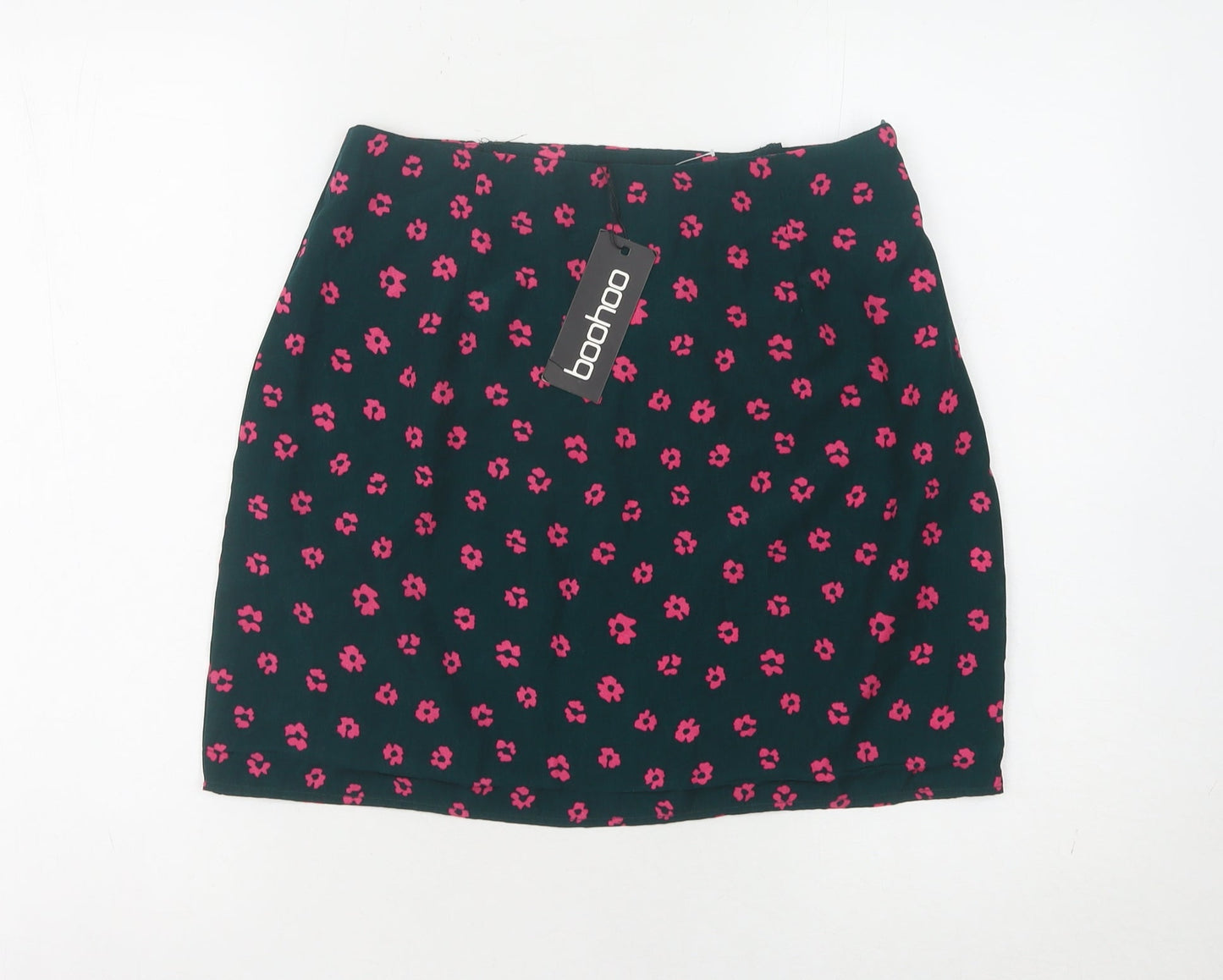 Boohoo Women's Multicoloured Floral Skirt Size 12