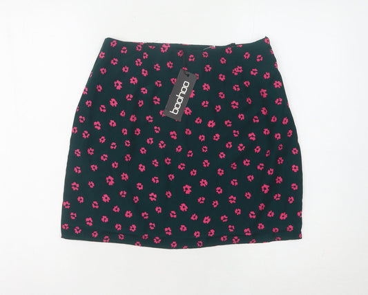 Boohoo Women's Multicoloured Floral Skirt Size 12