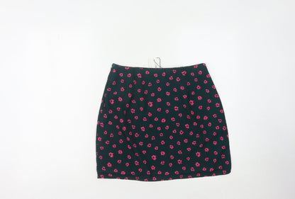Boohoo Women's Multicoloured Floral Skirt Size 12