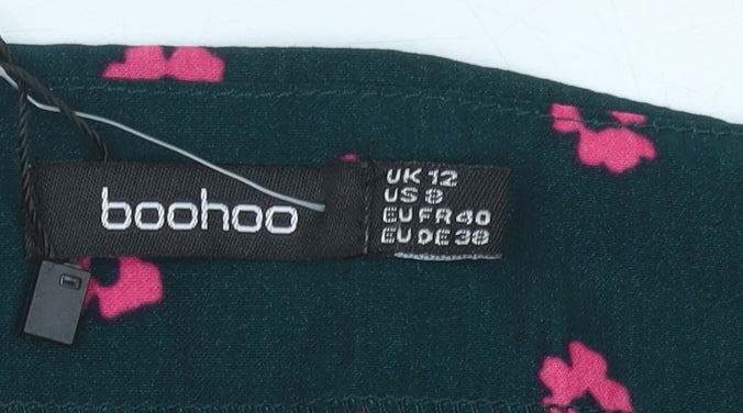 Boohoo Women's Multicoloured Floral Skirt Size 12