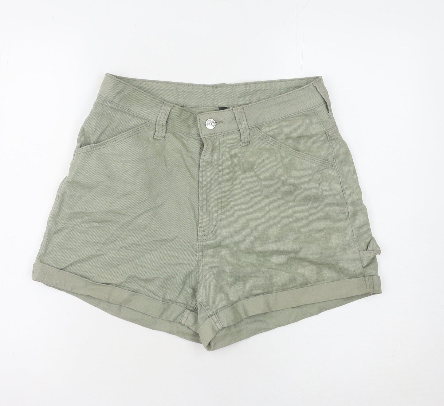 H&M Women’s Cotton Shorts Olive Green Size 12