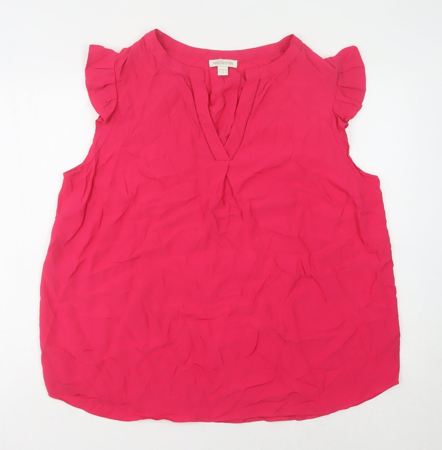 Womens UK Size 20 Monsoon Red Basic Blouse