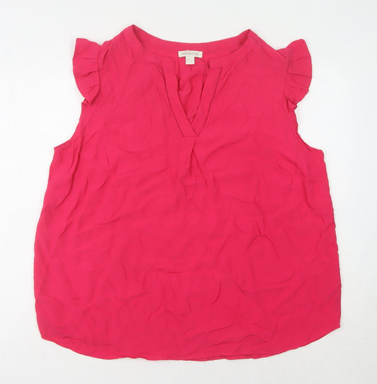 Womens UK Size 20 Monsoon Red Basic Blouse