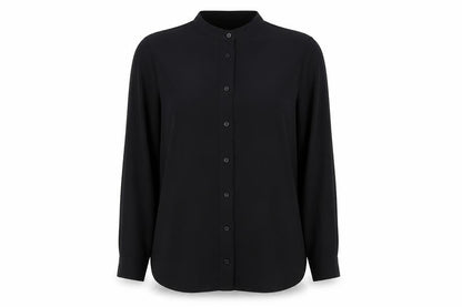 Womens UK Size 12 Warehouse Black Basic Blouse