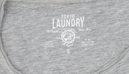 Tokyo Laundry Men's Grey Crew Neck T-Shirt, Size S
