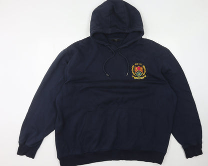 George Men's Blue 3XL Pullover Hoodie with Logo