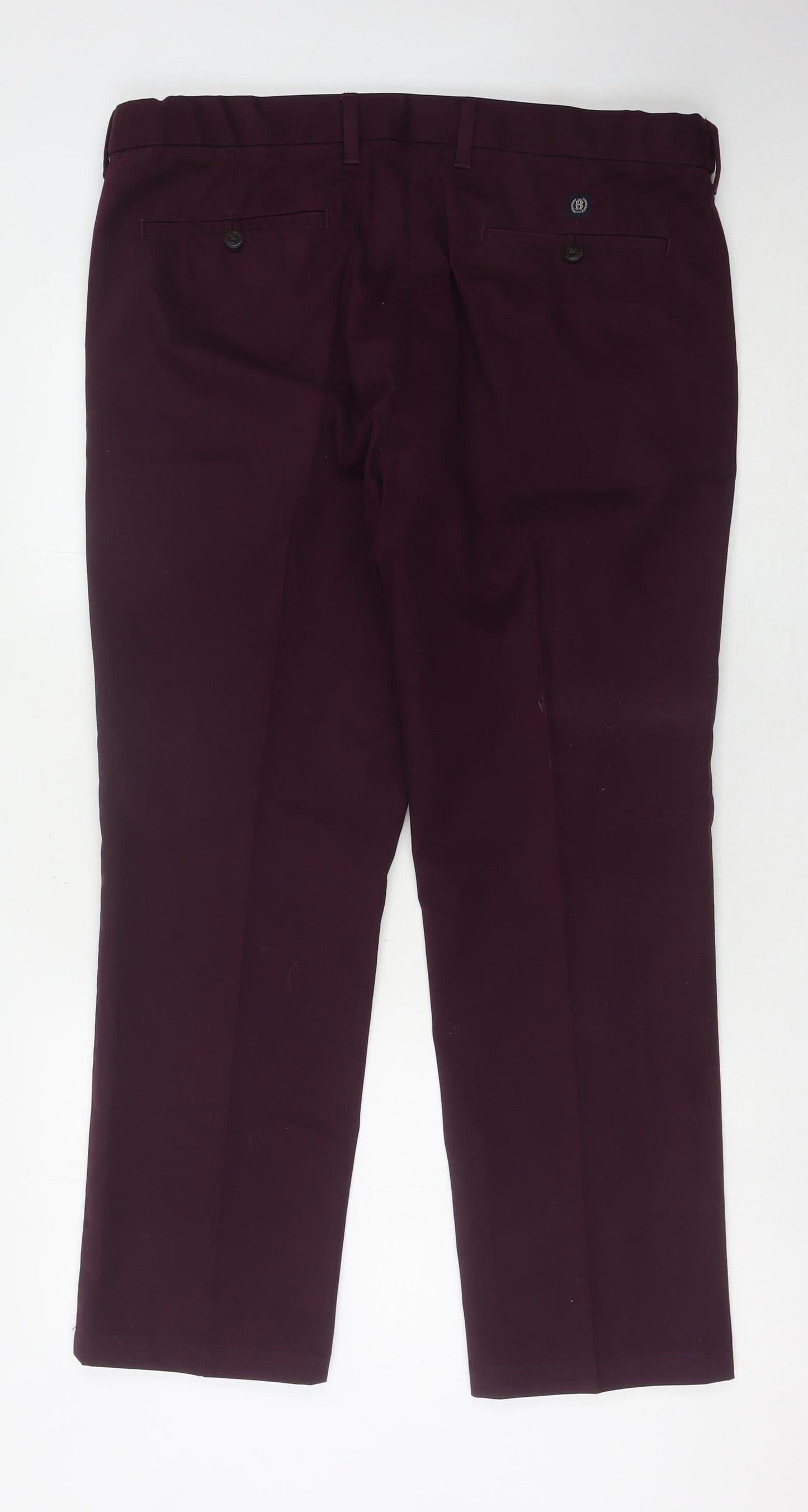 Marks and Spencer Men's Purple Chinos, Size 38