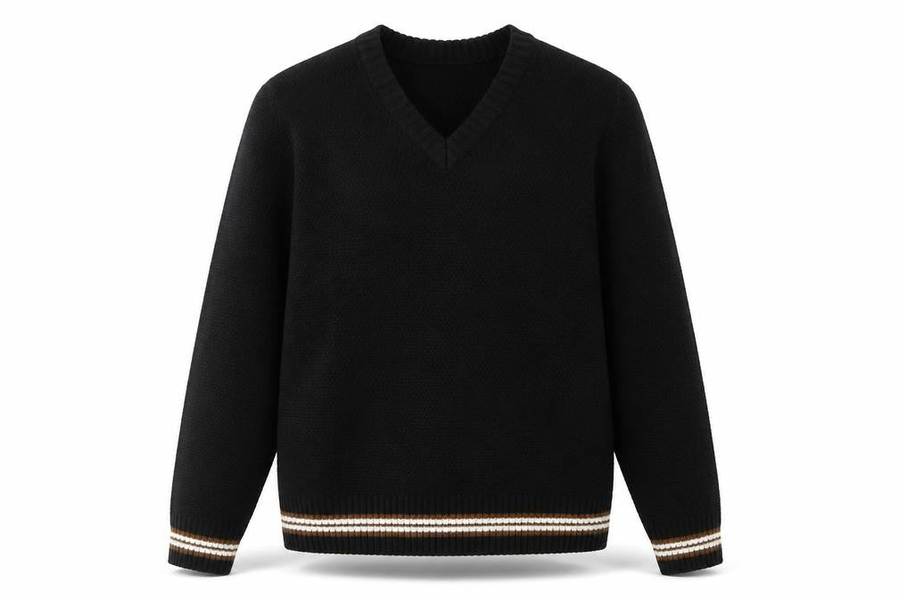 Mens UK Size M New Look Black Pullover Jumper
