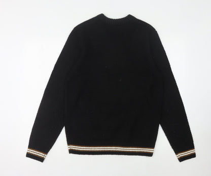 New Look Men’s Black Pullover Jumper Size M