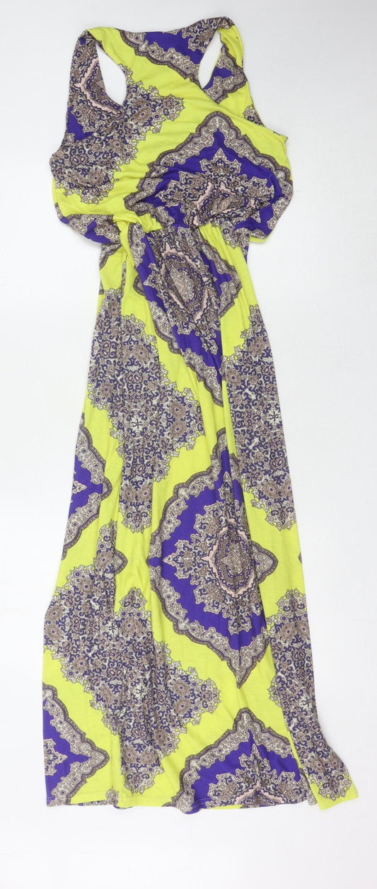 Boohoo Women's Multicoloured Long Dress Size 12