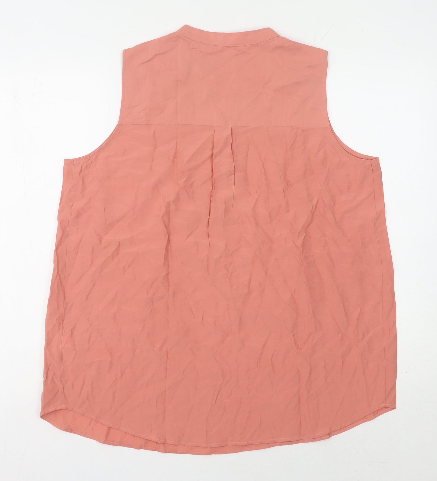 Womens UK Size 14 Marks and Spencer Pink Basic Blouse