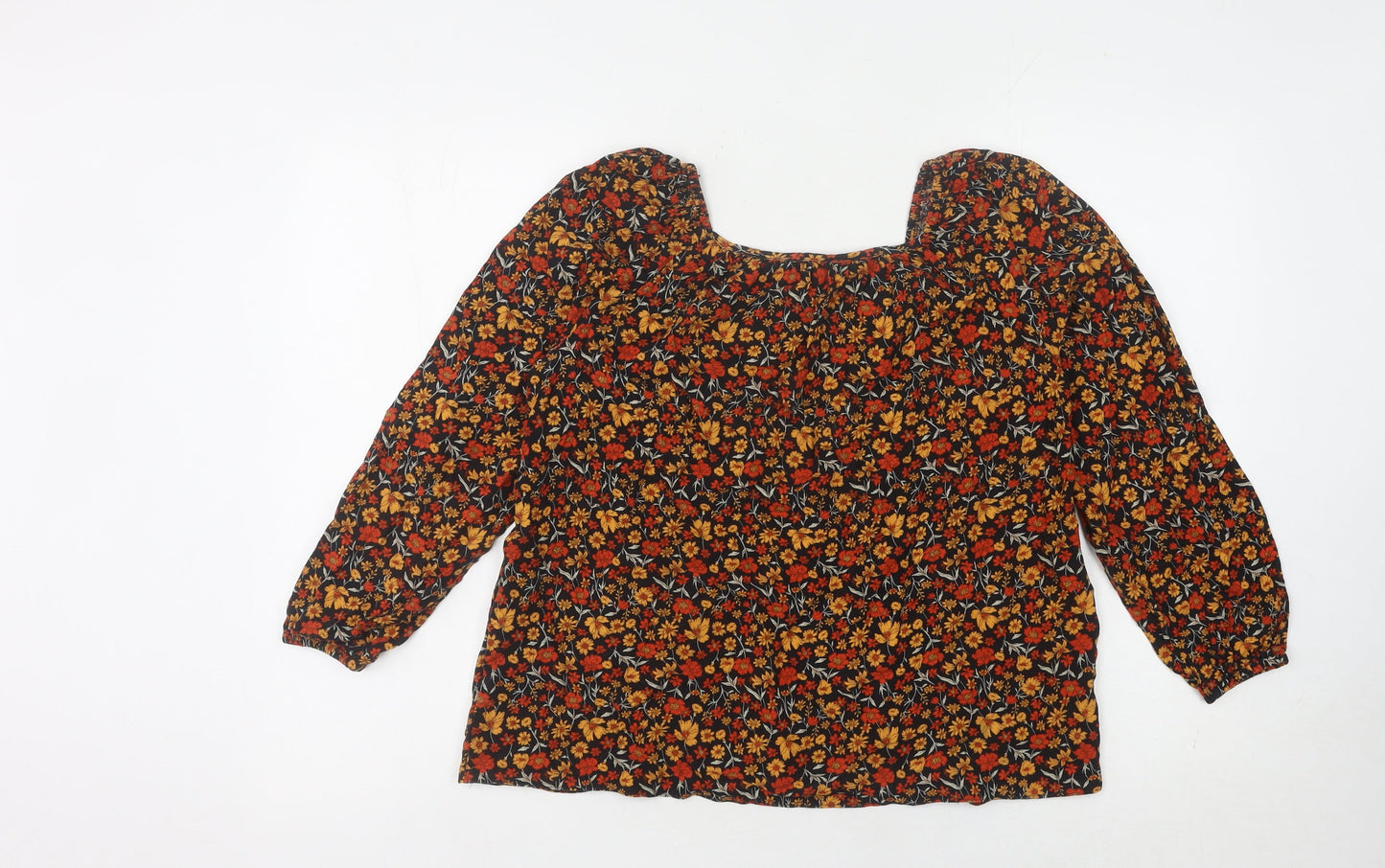 Womens UK Size 8 Peacocks Multicoloured  Blouse