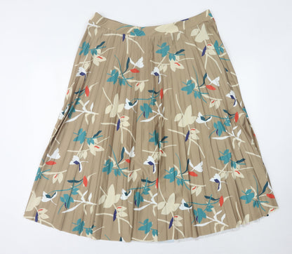 Marks and Spencer Women's 18 Multicoloured Pleated Skirt