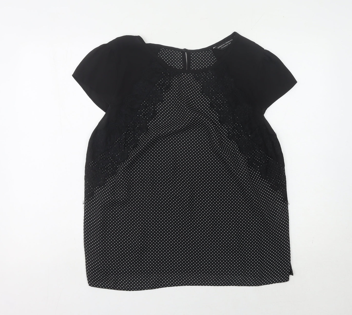 Womens UK Size 18 Dorothy Perkins Black Basic Blouse