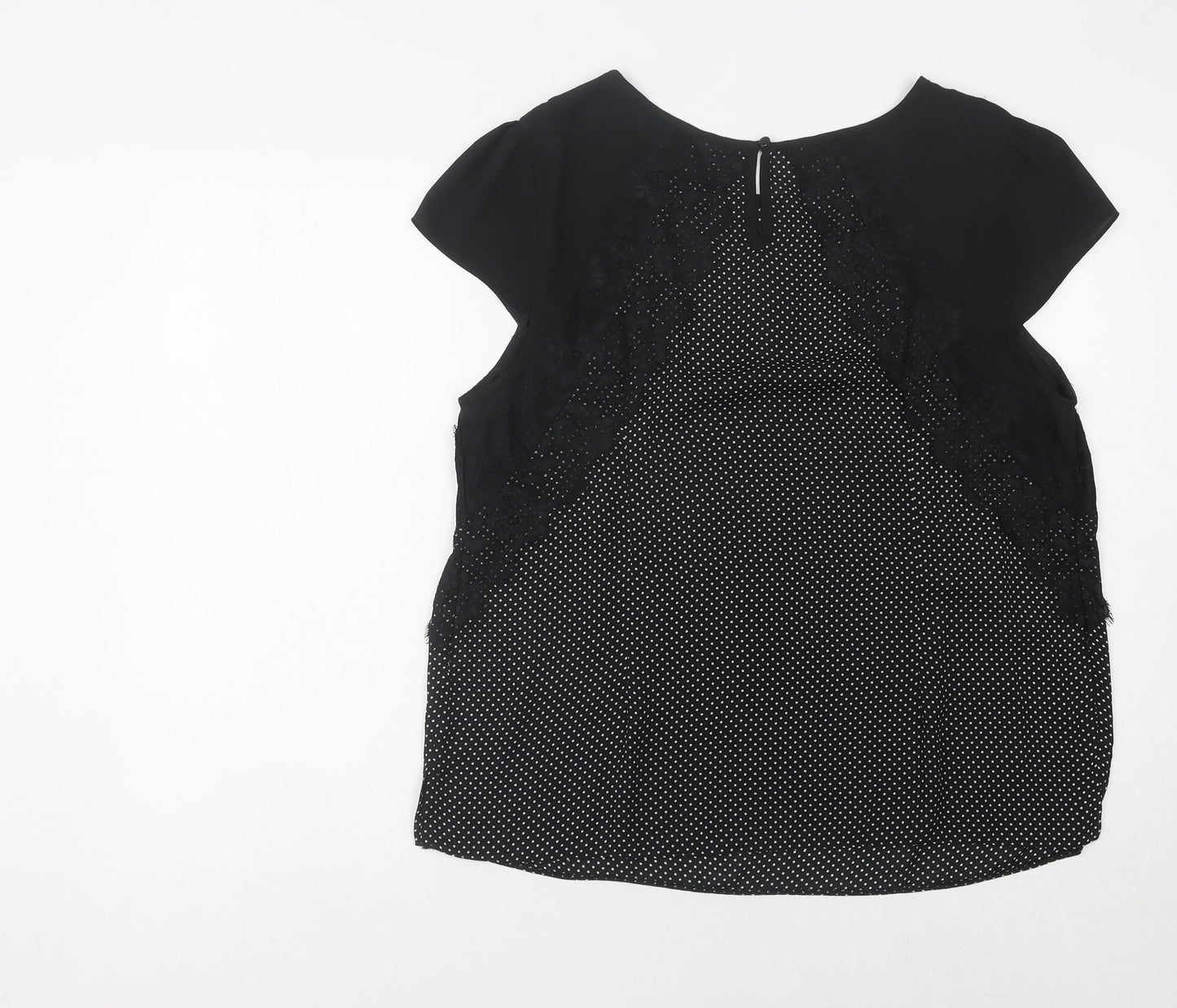 Womens UK Size 18 Dorothy Perkins Black Basic Blouse