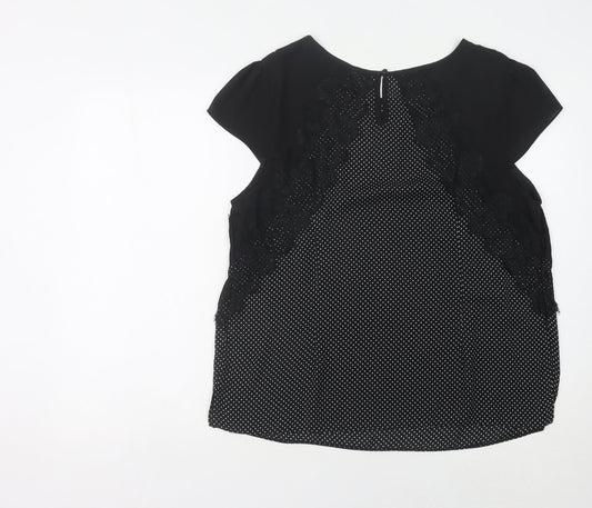Womens UK Size 18 Dorothy Perkins Black Basic Blouse
