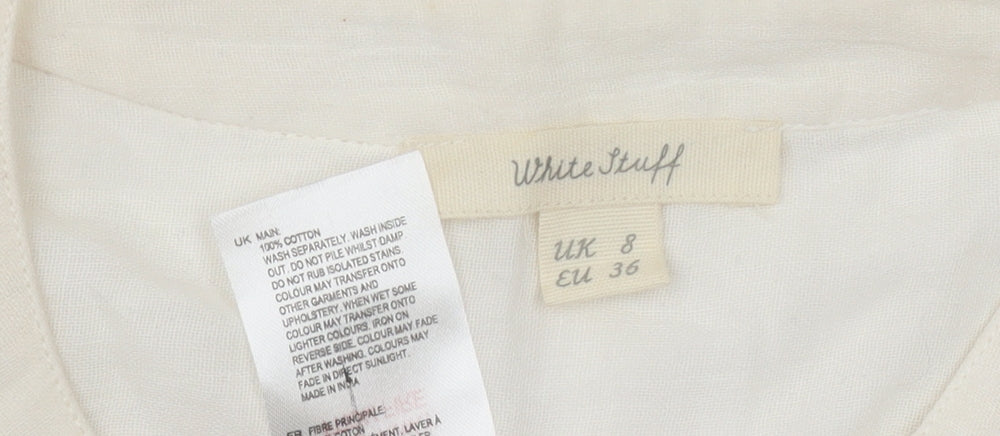 Womens UK Size 8 White Stuff Multicoloured Basic Blouse