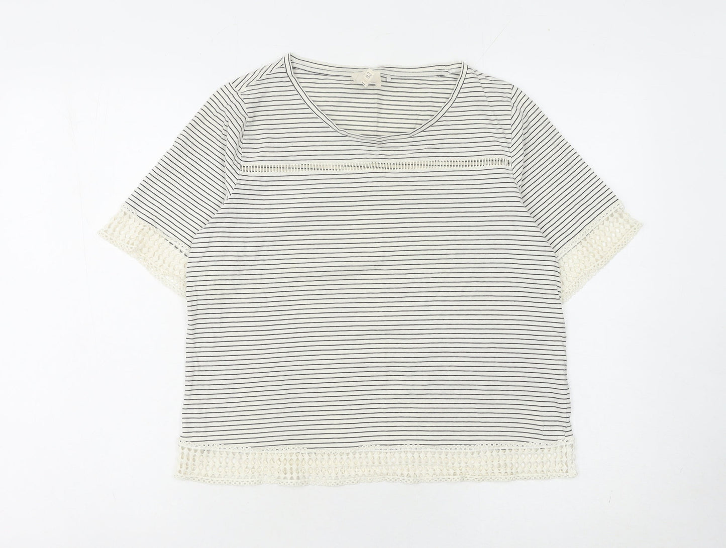 Womens UK Size 12 NEXT White Basic T-Shirt