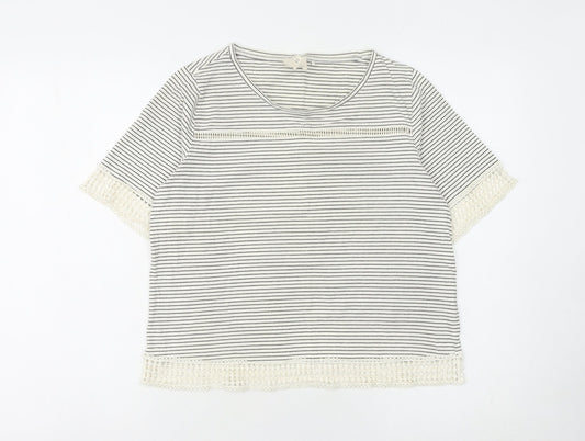 Womens UK Size 12 NEXT White Basic T-Shirt