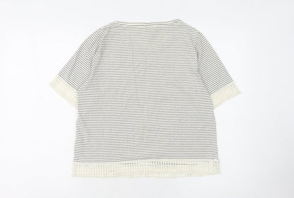 Womens UK Size 12 NEXT White Basic T-Shirt