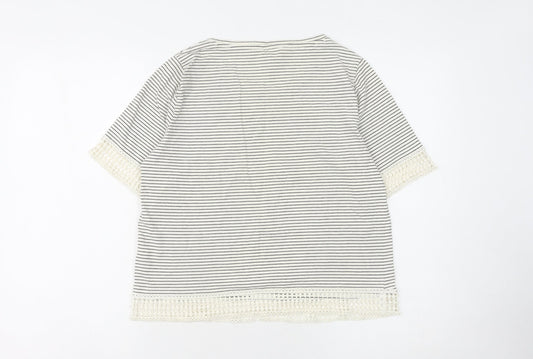 Womens UK Size 12 NEXT White Basic T-Shirt