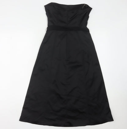 Coast Women's Size 8 Black Strapless Formal Gown